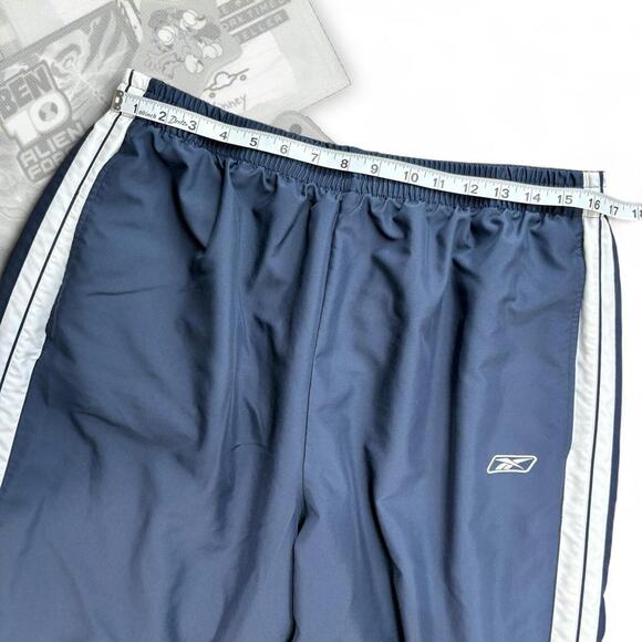 Y2k Baggy Reebok Striped Track Pants - Picture 7 of 8